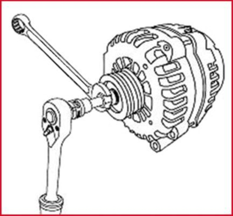 KS TOOLS 150.3102 Lichtmaschinen-Kombischlüssel