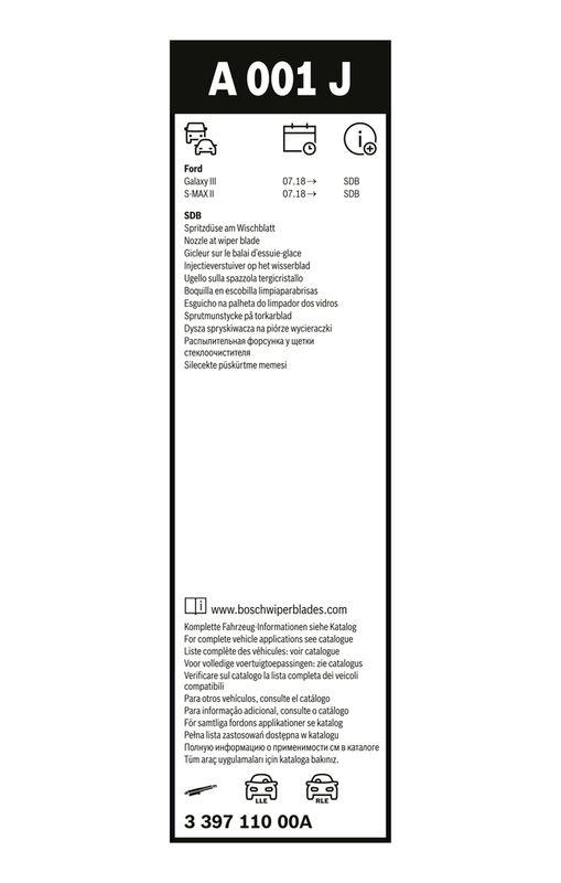 BOSCH 3 397 110 00A Wischblatt A001J Aerotwin JET Blade Scheibenwischer 725/725 mm