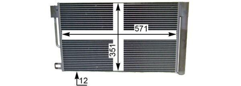 MAHLE AC 367 000P Klimakondensator