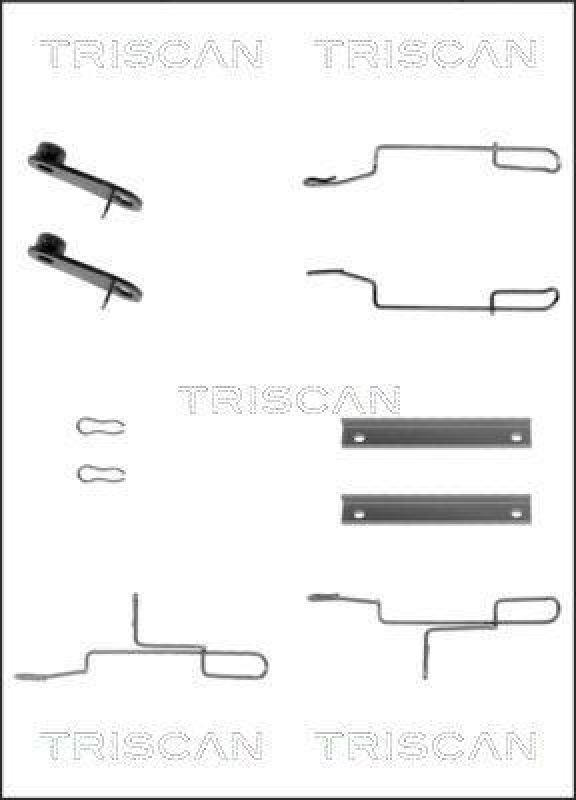 TRISCAN 8105 281591 Zubehörsatz Scheibenbremsbelag