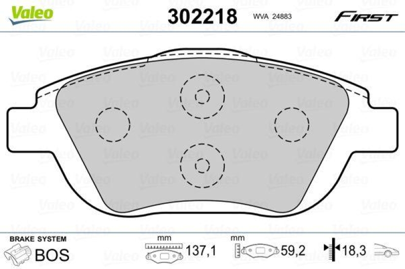 VALEO 302218 SBB-Satz FIRST