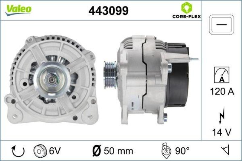 VALEO 443099 Generator - CORE-FLEX - Passat- Polo