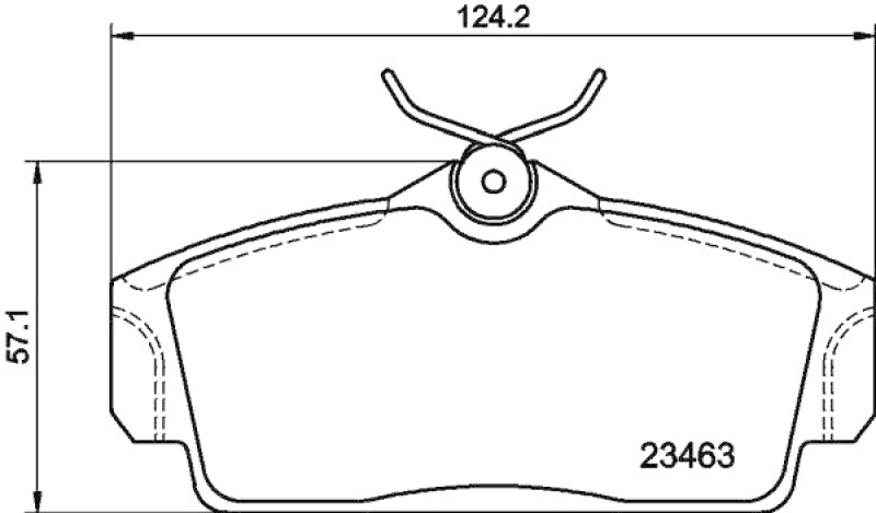 HELLA 8DB 355 018-441 Bremsbelagsatz, Scheibenbremsbelag für NISSAN