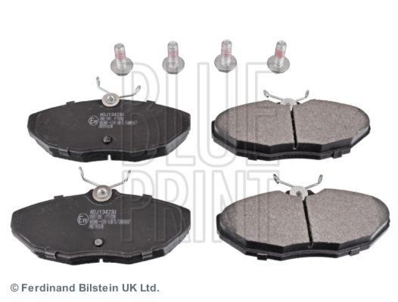 BLUE PRINT ADJ134230 Bremsbelagsatz mit Befestigungsschrauben für Jaguar