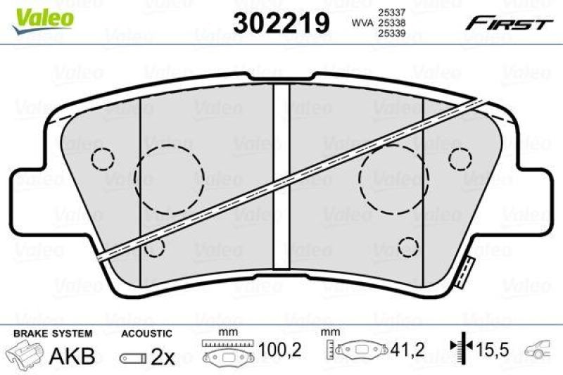 VALEO 302219 SBB-Satz FIRST