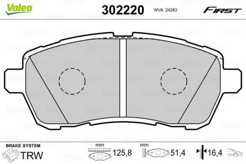 VALEO 302220 SBB-Satz FIRST