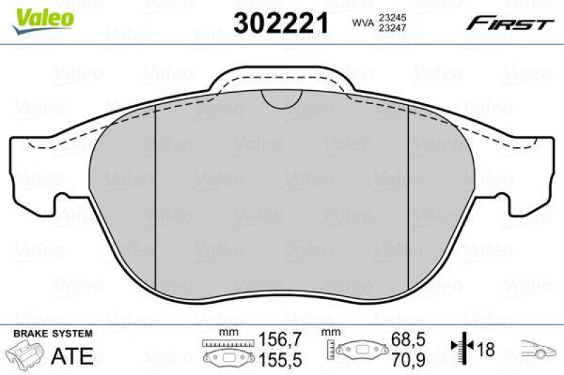 VALEO 302221 SBB-Satz FIRST