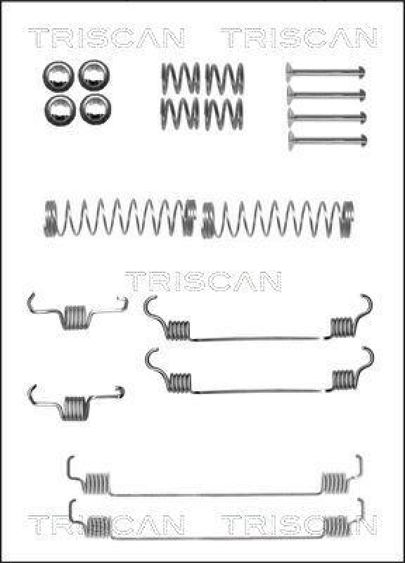 TRISCAN 8105 282570 Montagesatz F. Bremsbacken für Citroen, Peugeot