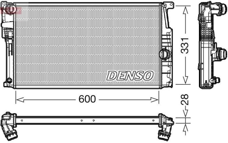 DENSO DRM05014 Kühler BMW 1 (F20, F21) 116 i 1.6 (10- )