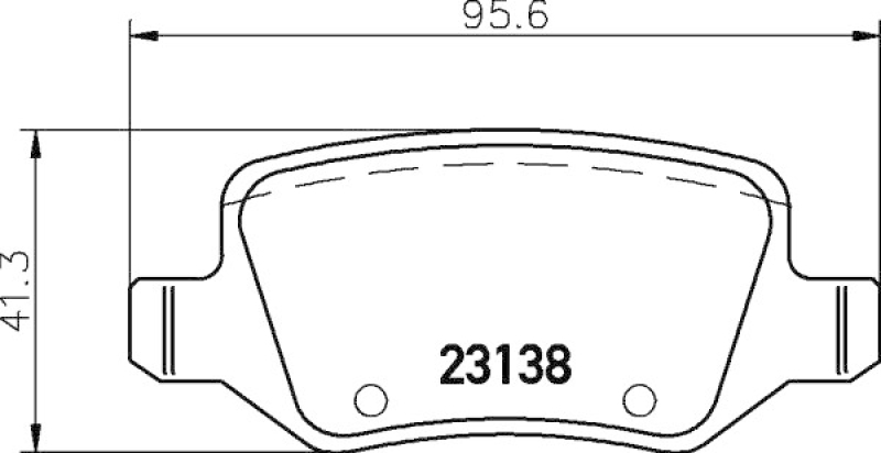 HELLA 8DB 355 018-531 Bremsbelagsatz Scheibenbremse