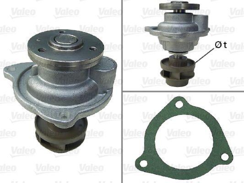 VALEO 506809 Wasserpumpe FORD FIESTA V 2002 1.3 I