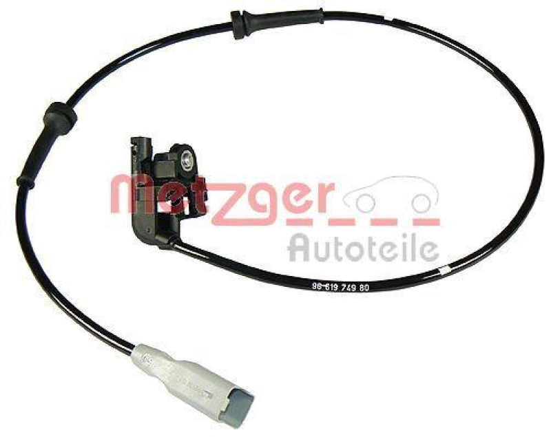 METZGER 0900538 Sensor, Raddrehzahl für CITROEN/PEUGEOT HA links/rechts