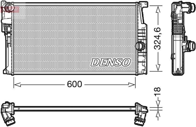 DENSO DRM05017 Kühler BMW 1 (F20) 116 i (10- )