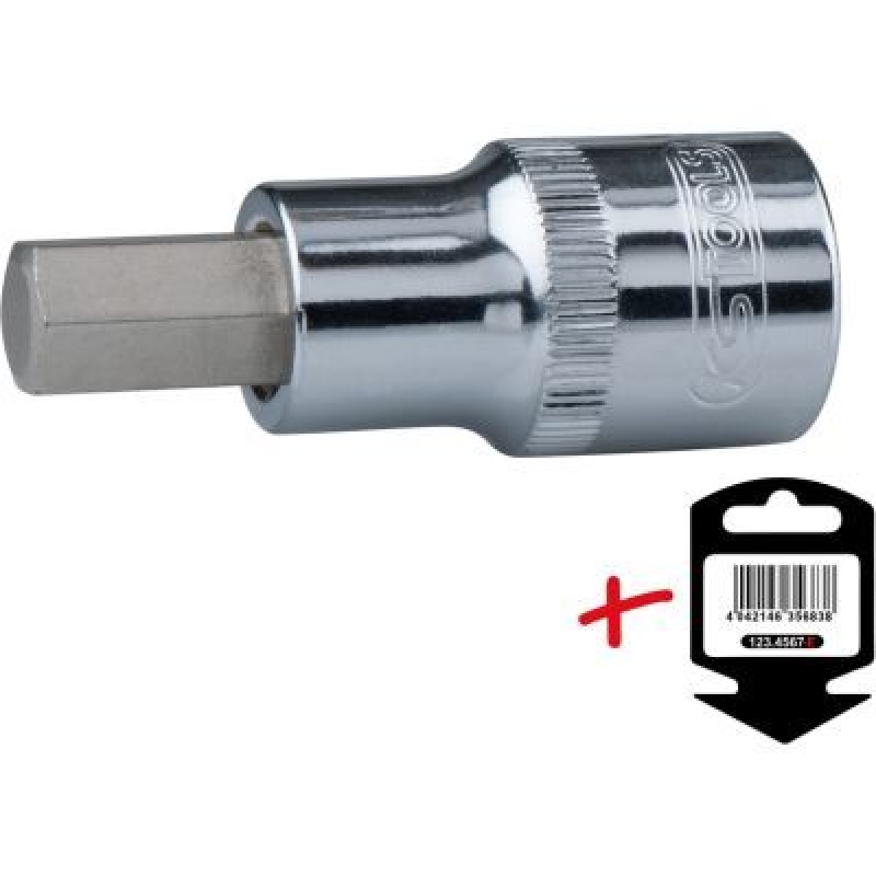 KS TOOLS 918.1617-E 1/2" Sechskant-Bit-Stecknuss