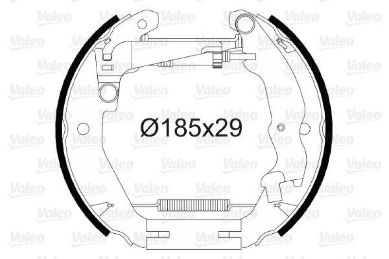 VALEO 554899 Bremsbacken-Satz-KIT