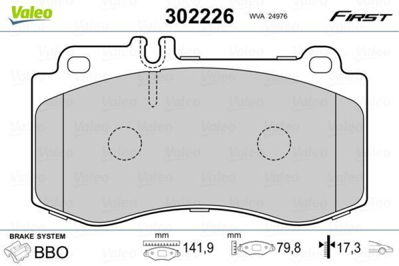 VALEO 302226 SBB-Satz FIRST