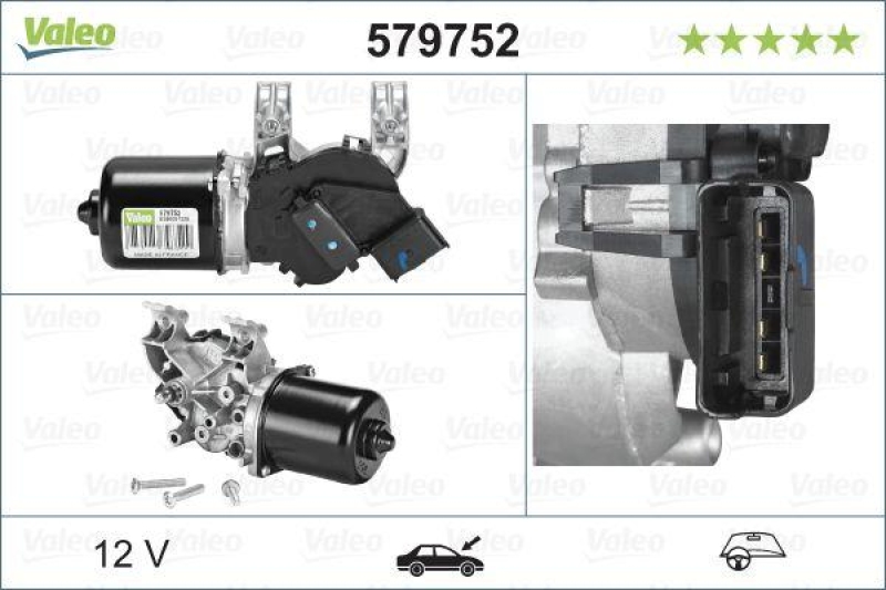 VALEO 579752 Wischermotor Front