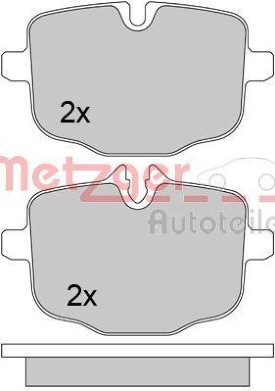 METZGER 1170565 Bremsbelagsatz, Scheibenbremse WVA 24 703