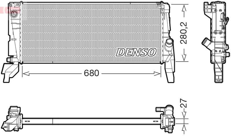 DENSO DRM05074 Kühler MINI MINI (F56) 2.0 JCW (15-)