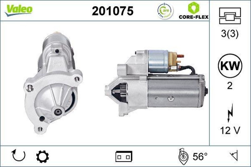 VALEO 201075 Starter - CORE-FLEX - CITROEN Berlin