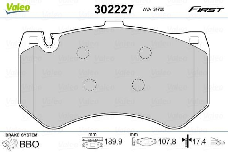 VALEO 302227 SBB-Satz FIRST