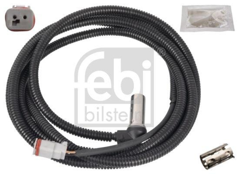 FEBI BILSTEIN 171175 ABS-Sensor mit Hülse und Fett für Scania