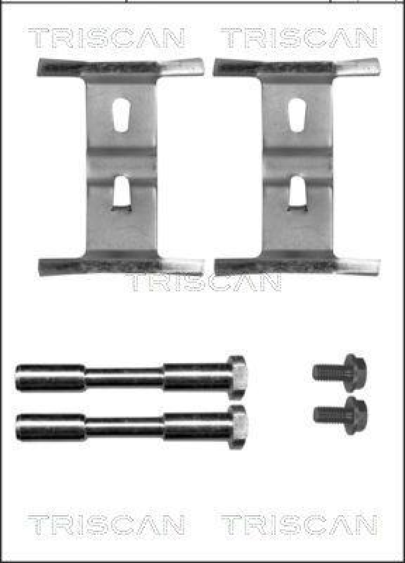 TRISCAN 8105 291604 Montagesatz, Scheibenbremsbelag für Audi, Porsche, Vw