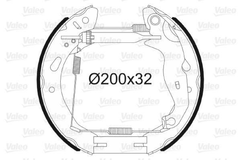 VALEO 554903 Bremsbacken-Satz-KIT