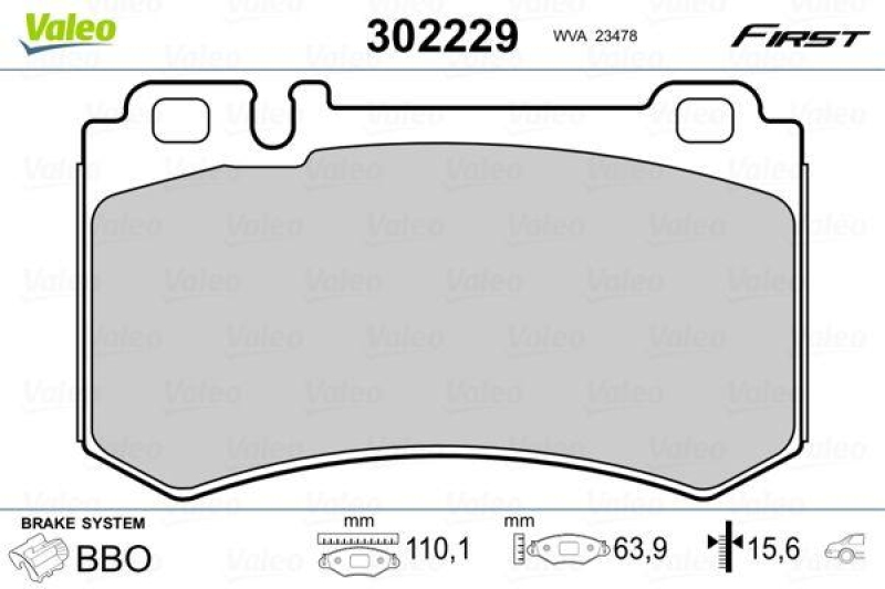 VALEO 302229 SBB-Satz FIRST