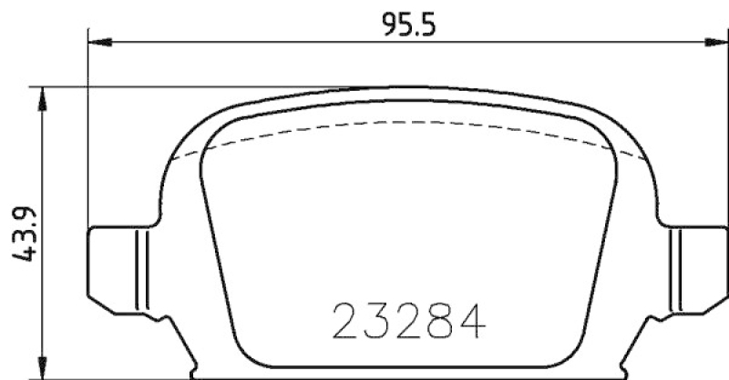 HELLA 8DB 355 018-641 Bremsbelagsatz Scheibenbremse