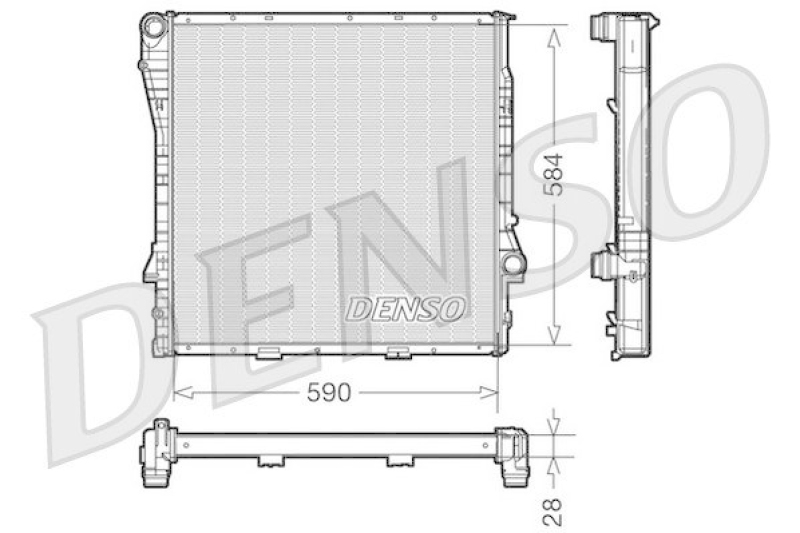 DENSO DRM05116 Kühler BMW X5 (E53) 3.0 d (2003 - )