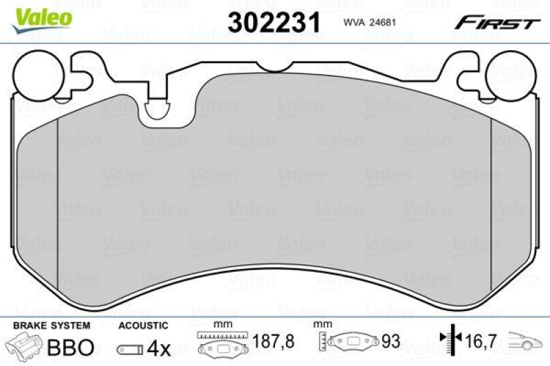 VALEO 302231 SBB-Satz FIRST