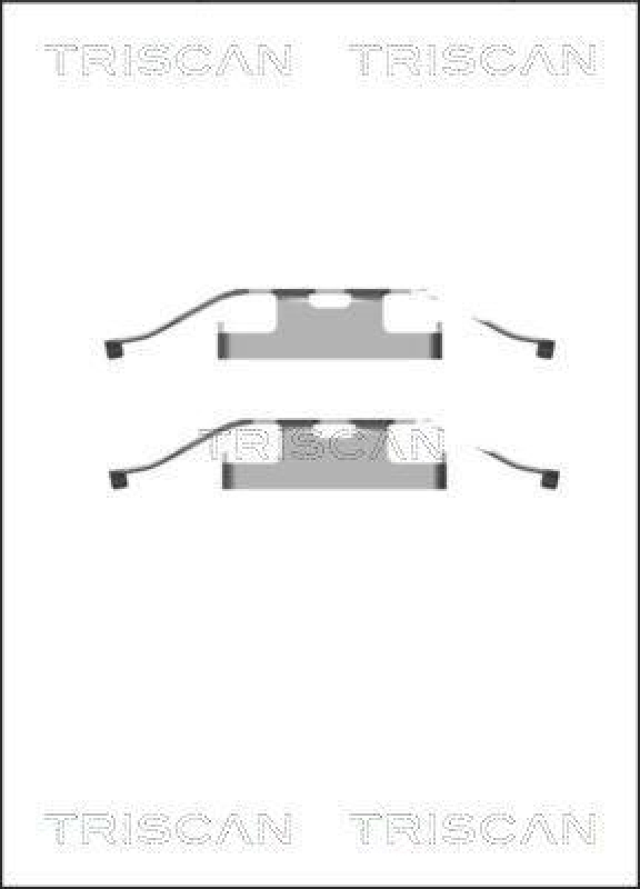 TRISCAN 8105 291609 Montagesatz, Scheibenbremsbelag für Porsche, Vw