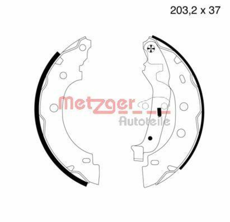 METZGER Bremsbackensatz