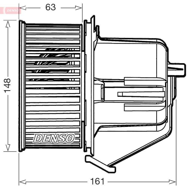 DENSO DEA07027 Innenraumgebläse CITROËN C3 II (SC_) 1.4 VTi 95 (09-)