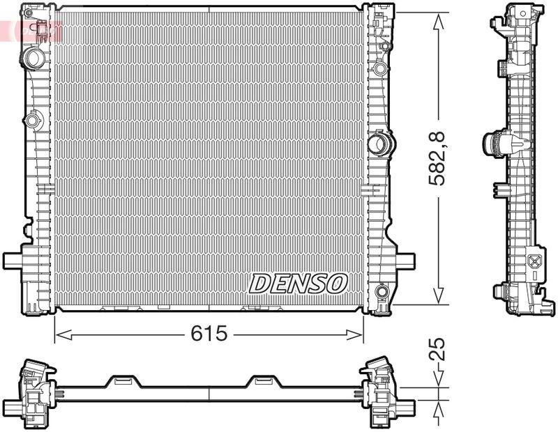 DENSO DRM05124 Kühler BMW X3 (G01, F97) 20 i 1.6 (17-)