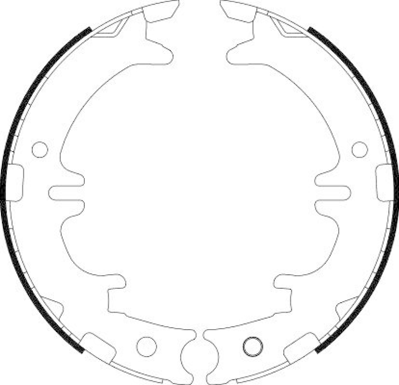 HELLA 8DA 355 050-541 Bremsbackensatz Feststellbremse