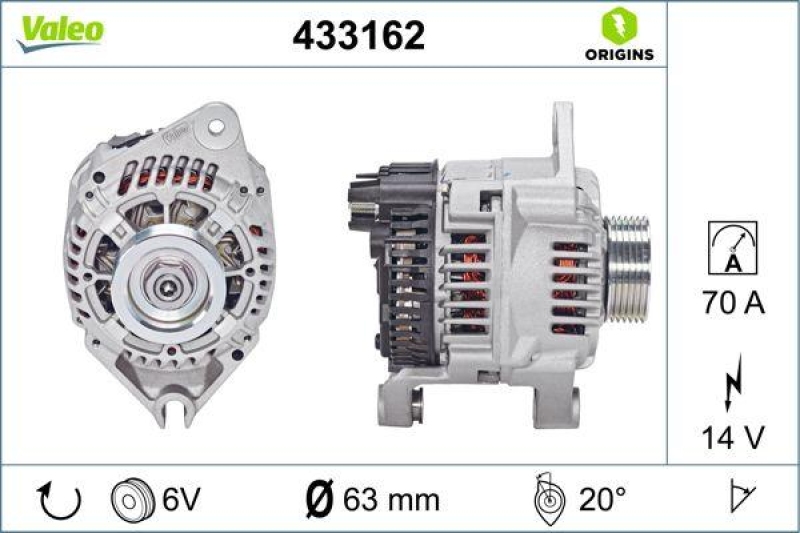 VALEO 433162 Generator Neu - ORIGINS