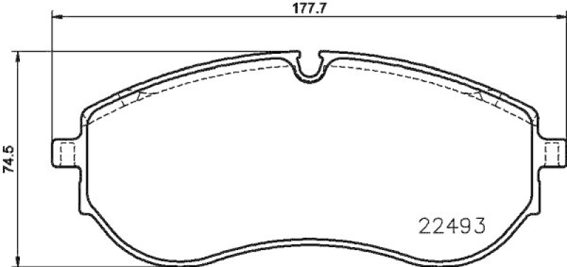 HELLA 8DB 355 039-521 Scheibenbremsbelagsatz