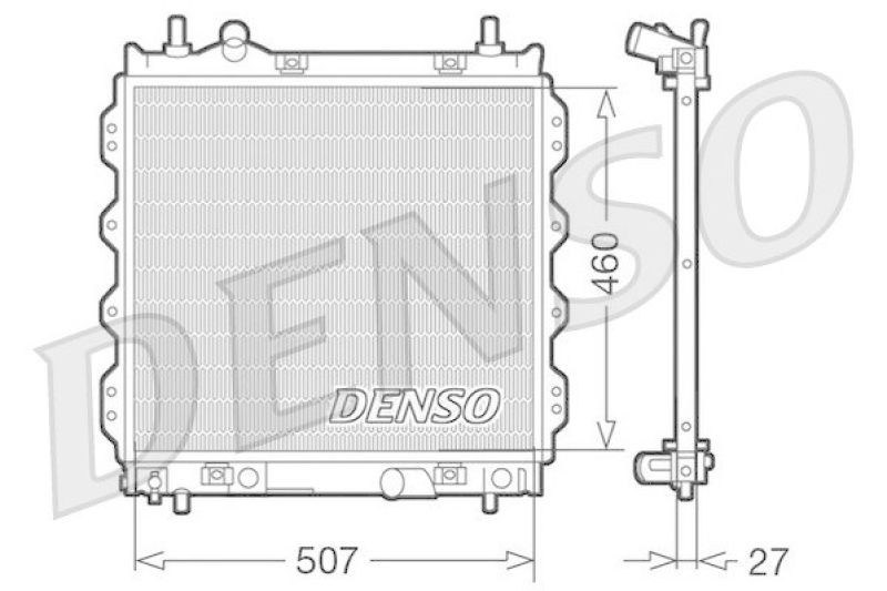 DENSO DRM06005 Kühler CHRYSLER PT CRUISER (PT_) 1.6 (2001 - 2010)