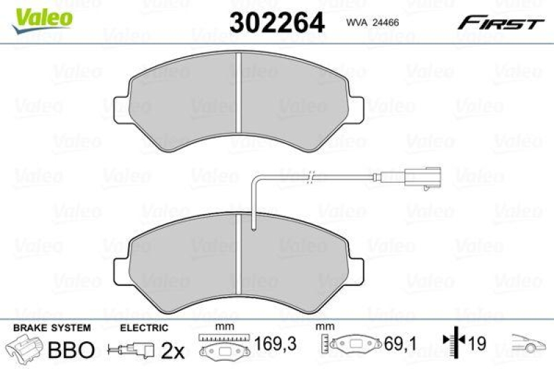 VALEO 302264 SBB-Satz FIRST