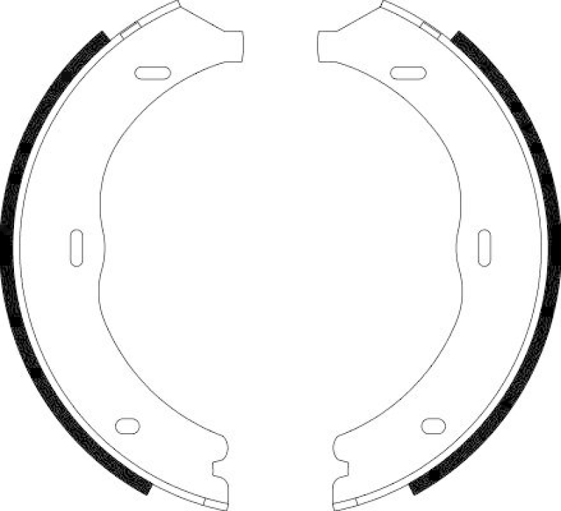 HELLA 8DA 355 050-561 Bremsbackensatz Feststellbremse