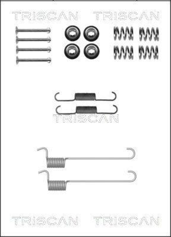 TRISCAN 8105 142567 Montagesatz F. Bremsbacken, Handbremse für Nissan