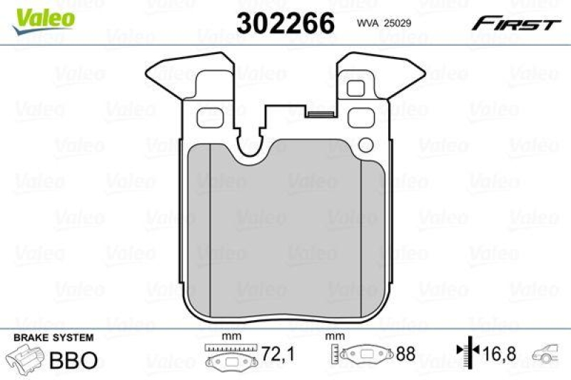 VALEO 302266 SBB-Satz FIRST