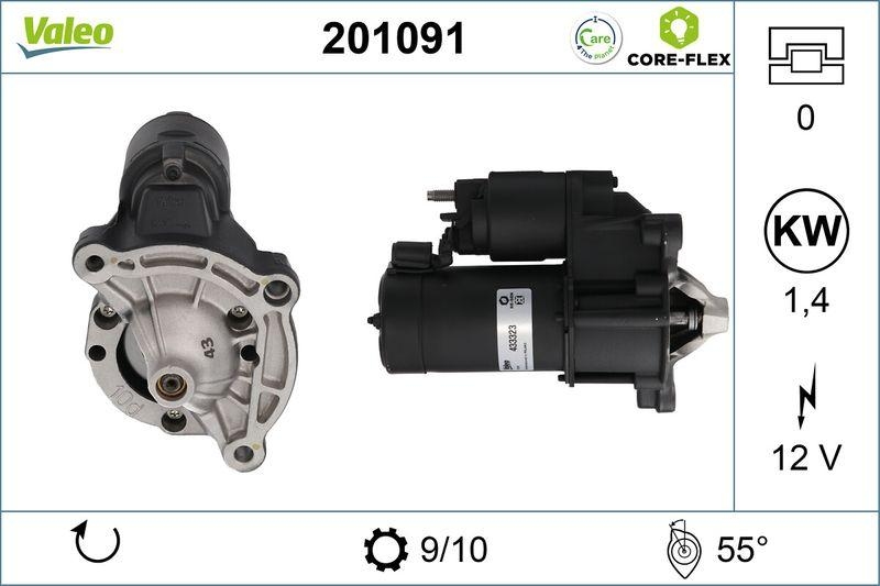 VALEO 201091 Starter - CORE-FLEX - CITROEN AX