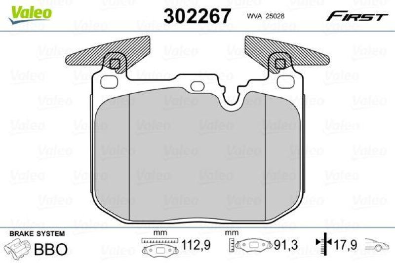 VALEO 302267 SBB-Satz FIRST