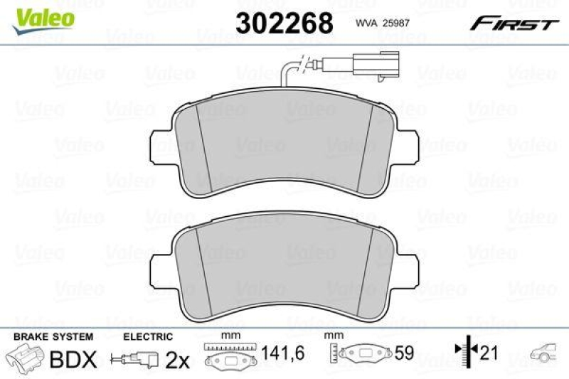 VALEO 302268 SBB-Satz FIRST