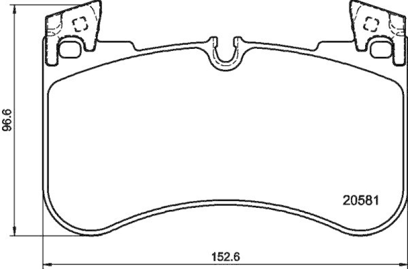 HELLA 8DB 355 039-881 Scheibenbremsbelagsatz