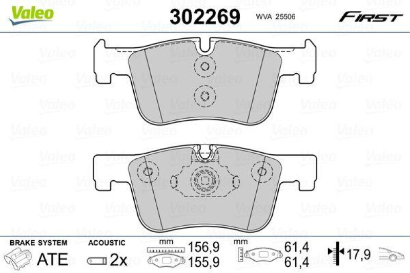 VALEO 302269 SBB-Satz FIRST