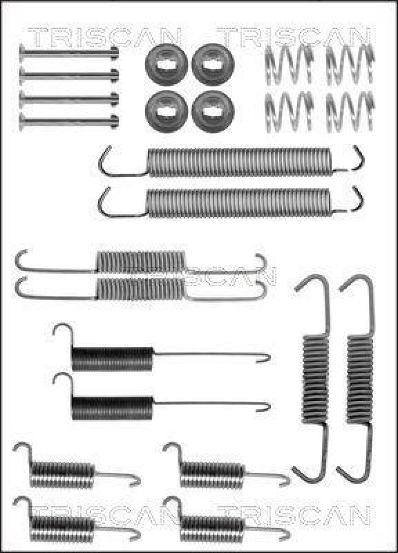 TRISCAN 8105 292573 Montagesatz F. Bremsbacken für Vw Transporter